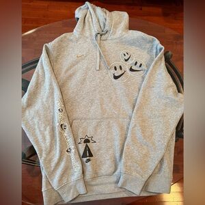 Nike Gray Smiley Face Hoodie